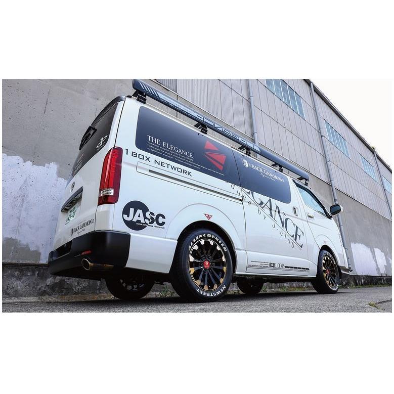 ノリハイエースワイド　レガンスリアバンパー070パールホワイト 200 ハイエース ワイド(4，5型) レガンス リアバンパーVer.Ⅱ