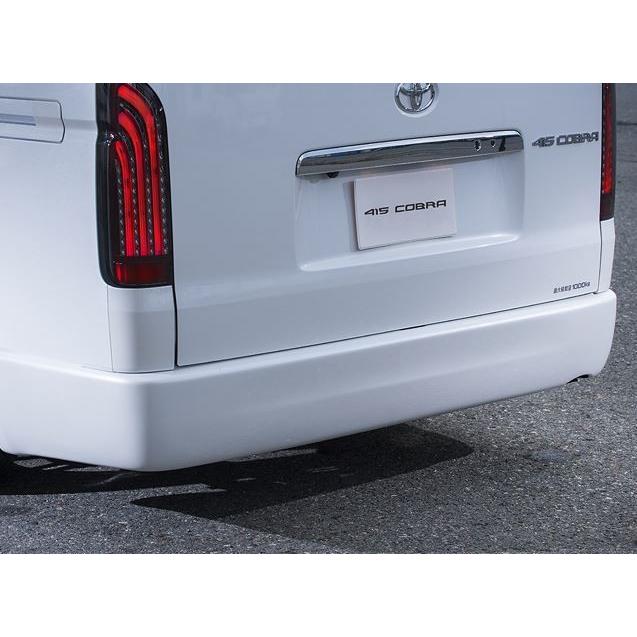 ハイエース200リアバンパースポイラー 415コブラステージ 1 415COBRA 415コブラ 【ワイド】 STAGE1 リアバンパー FRP 未塗装