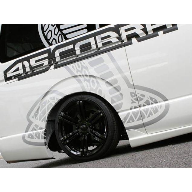 415コブラ バッドラッカー ステルスブラック 17インチ【厳選輸入215/60R17ホイールタイヤセット】 200系ハイエースに最適〈タイヤメーカー選べます!〉|sh-store|03