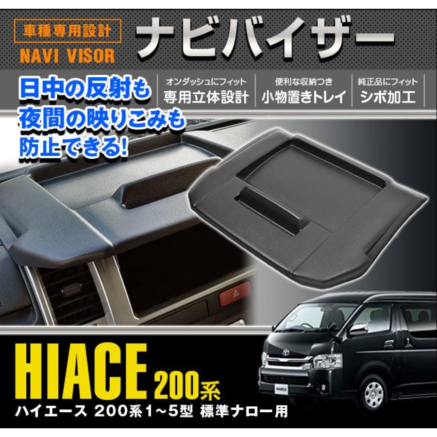 3D立体設計ナビバイザー 200ハイエース標準ボディ用 マックスウィン