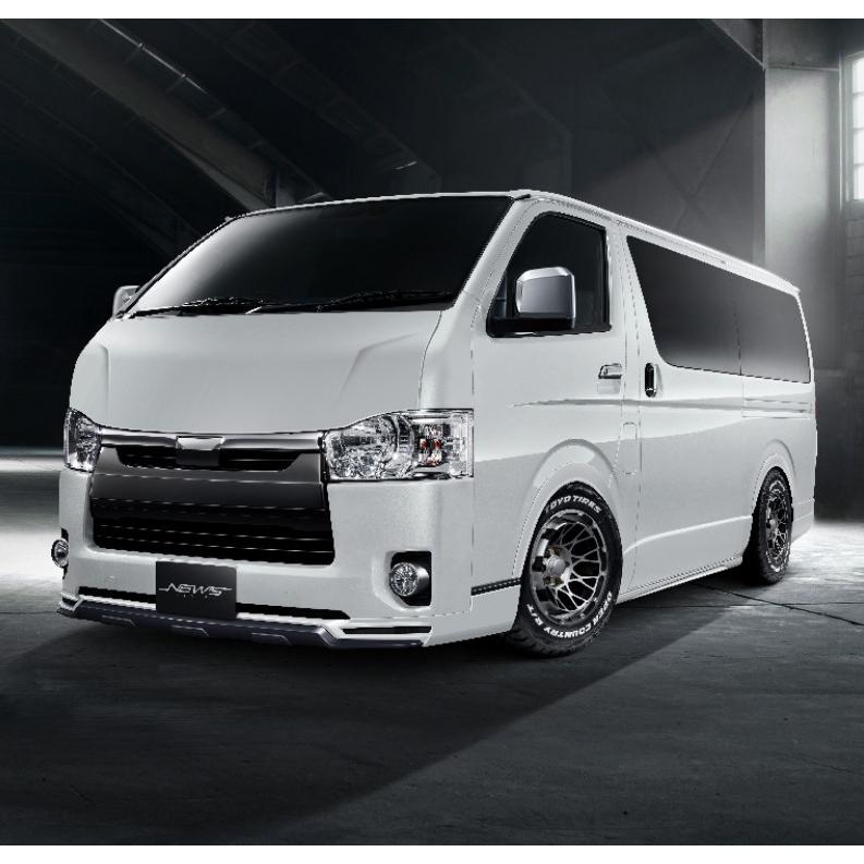 200系ハイエース4〜7型標準ボディ専用 フロントハーフスポイラー未塗装