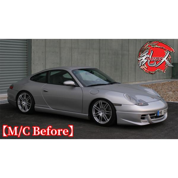 PORSCHE 自動車用 フロントリップスポイラー 未塗装 フロントスポイラーFRP未塗装 ポルシェ996前期用・後期用ボディキット
