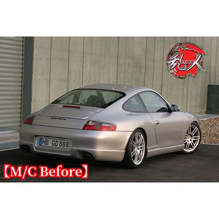 リアウイングFRP未塗装 ポルシェ996後期用ボディキット(エアロテック