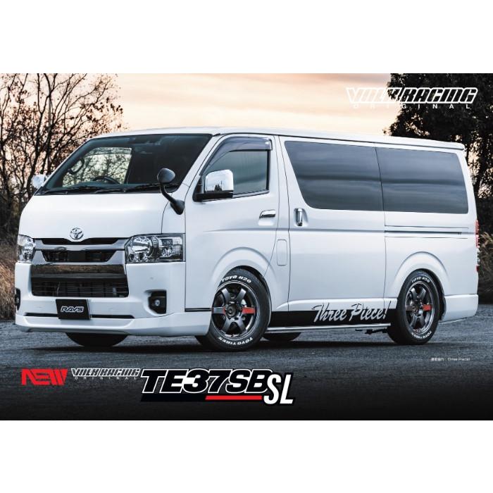 レイズ ボルクレーシング TE37SB SL PGカラー 18インチ【厳選輸入225/50R18ホイールタイヤセット】 200系ハイエースに最適〈タイヤ銘柄選べます〉｜sh-store｜02