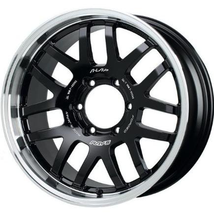 レイズ A・LAP07X ブラックリムDC 18インチ【265/60R18ホイール レイズ A・LAP07X ブラックリムDC 18インチ【265/60R18ホイール