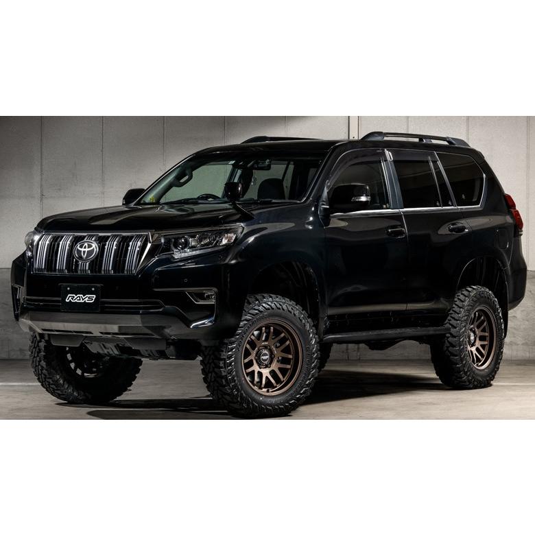 レイズ A・LAP07X ブロンズ(BR) 18インチ【265/60R18ホイールタイヤセット】ランクルプラド150に最適〈タイヤ銘柄選べます！〉の画像