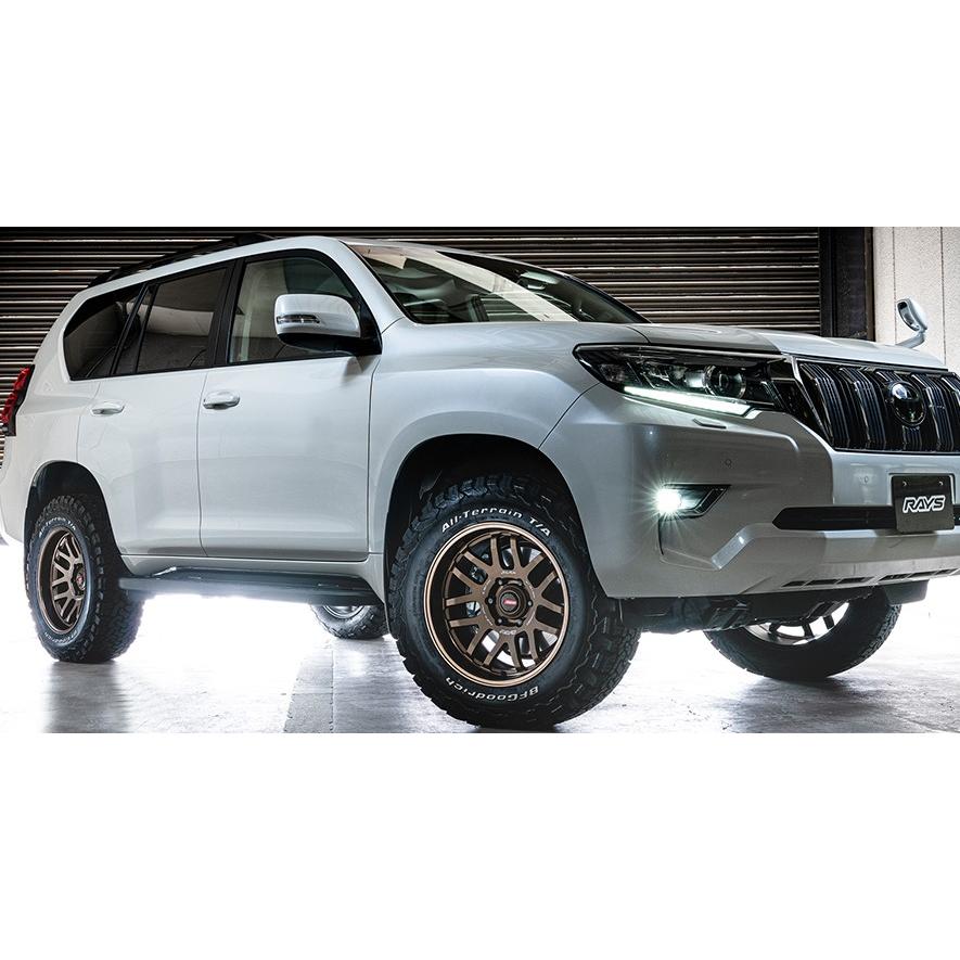 レイズ A・LAP07X ブロンズ(BR) 18インチ【265/60R18ホイールタイヤセット】ランクルプラド150に最適〈タイヤ銘柄選べます！〉の画像