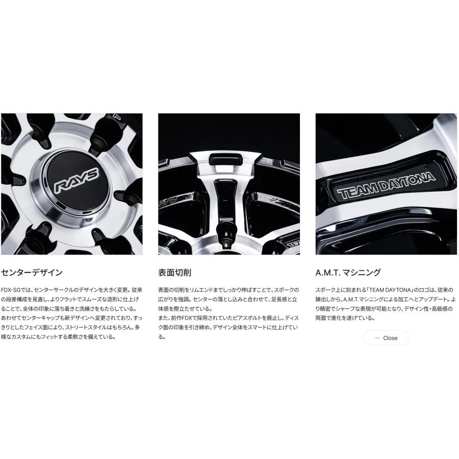 チームデイトナ(RAYS)FDX-SG 16インチ【215/65R16ホイールタイヤセット