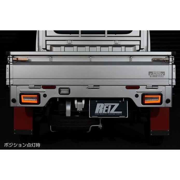 ライツ(REIZ) 流星バージョンLEDテールレンズＶｅｒ2 キャリイ DA63T/DA65T/DA16T 【レッドクリアレンズ】の画像