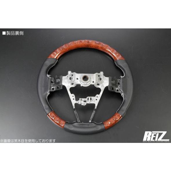 ライツ(REIZ) 純正交換 コンビステアリング ブラックレザー ガン