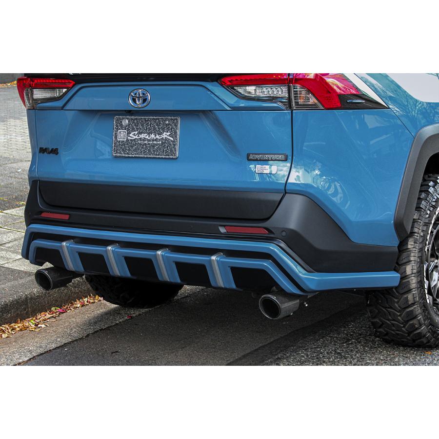 50系RAV4 DTMエキゾーストシステム 純正バンパー対応マフラー［ミラー
