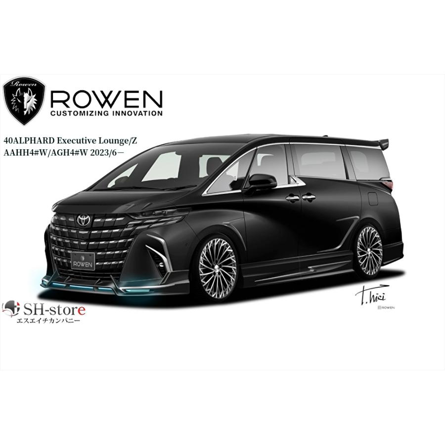 とある 40系アルファードサイドパネルFRP未塗装メッキパーツ付属/フロント