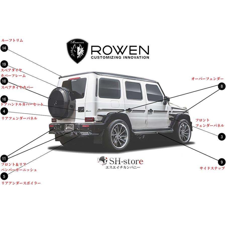 W463A G63 Gクラス(2018.6-)オーバーフェンダーキットカーボン製