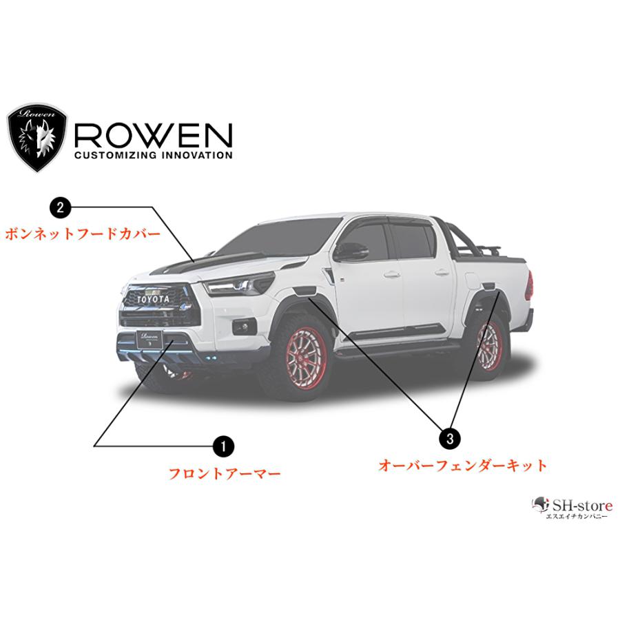 ハイラックスGRスポーツ フロントアーマーFRP未塗装/単色塗装済み