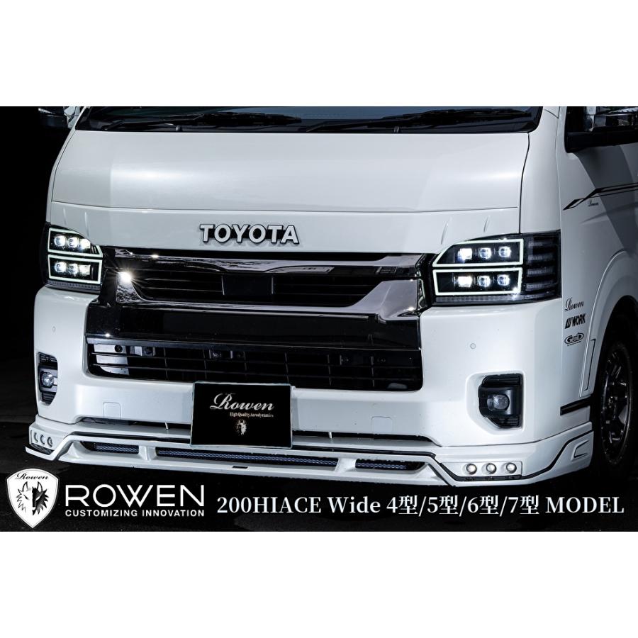 200系ハイエース4〜8型【ワイドボディ】リアルーフスポイラータイプ2