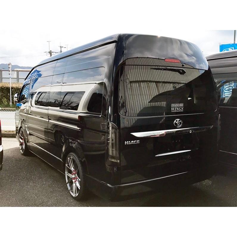 200系 ハイエース ベンチュリータイプ バックドアガーニッシュ