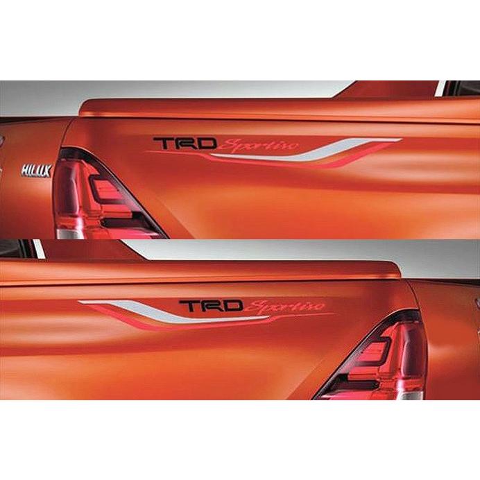 GUN125ハイラックス海外 トヨタ純正TRDベッドサイドステッカー