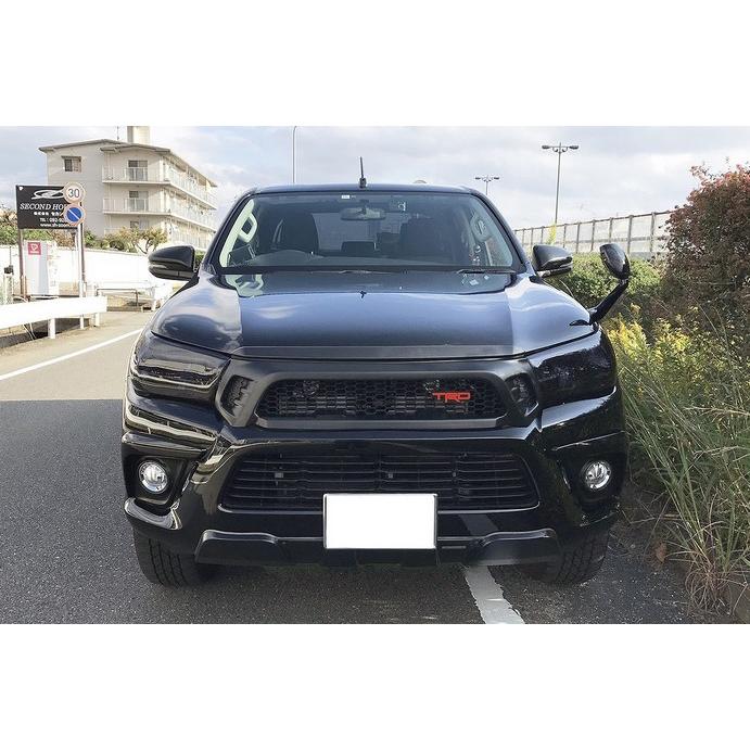 トヨタ ハイラックス　スモークヘッドライトカバー ハイラックス前期Z用 ヘッドライトカバー ダークスモーク