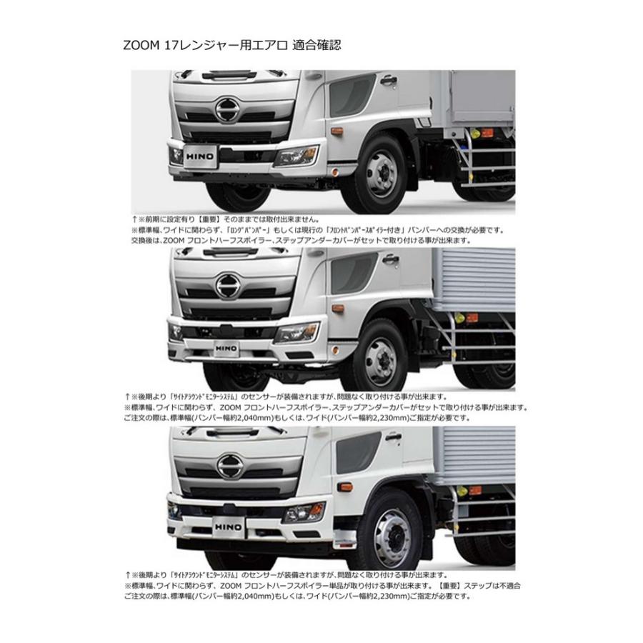 17レンジャー標準幅用フロントハーフスポイラー単品【2017年(H29)4月