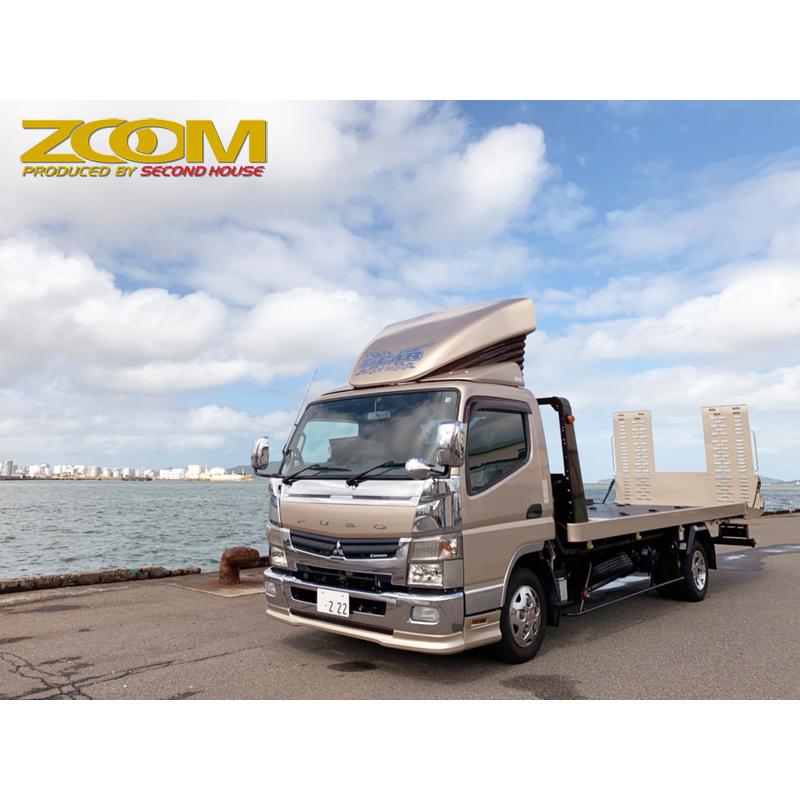 ZOOMブルーテックキャンターワイドキャブ用フロントハーフスポイラー