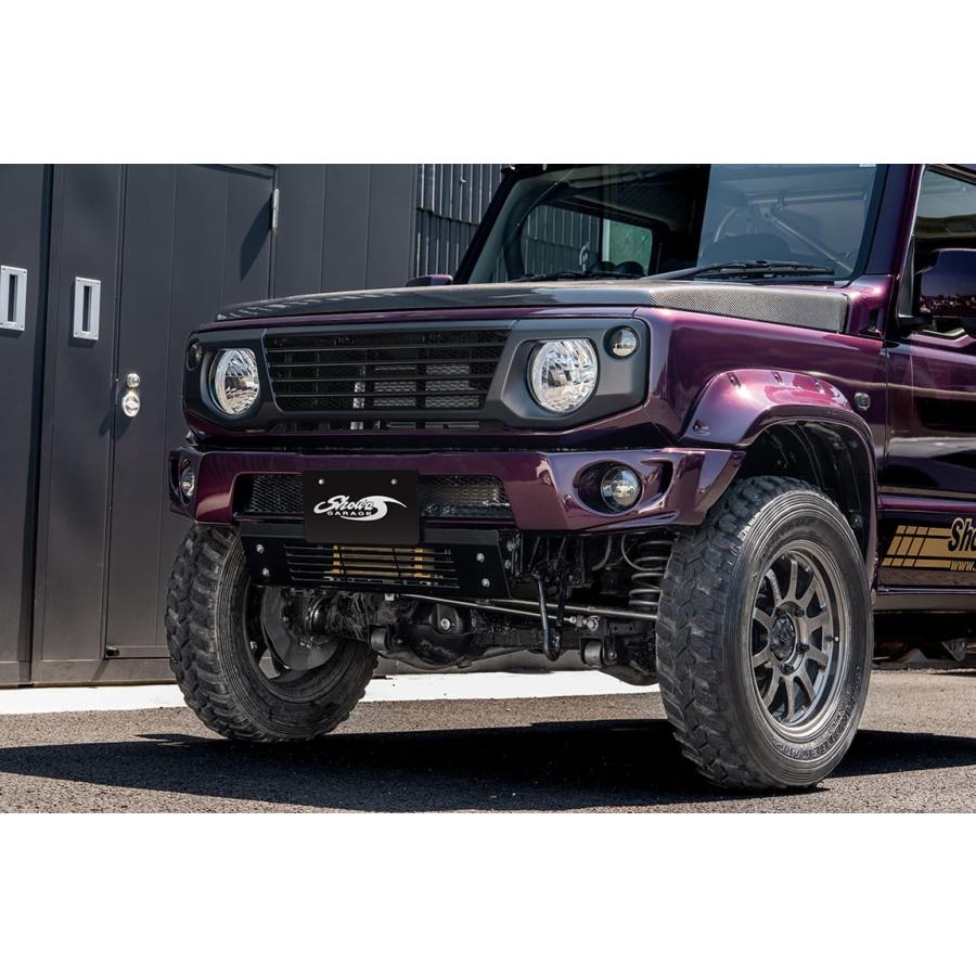 バニング　中期型　グリル一体型アイライン ABSスポーツグリル アイラインスタイル 塗装済み ジムニーJB64