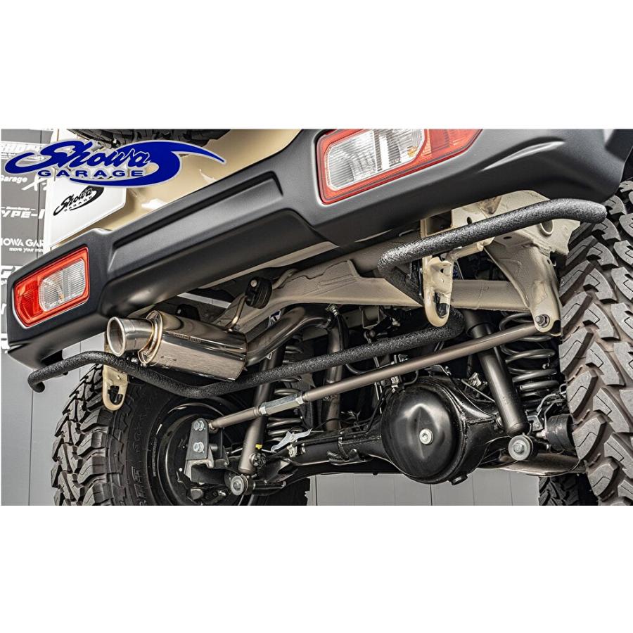 JB74Wジムニーシエラ リアバンパーガード e00153(ショウワガレージ