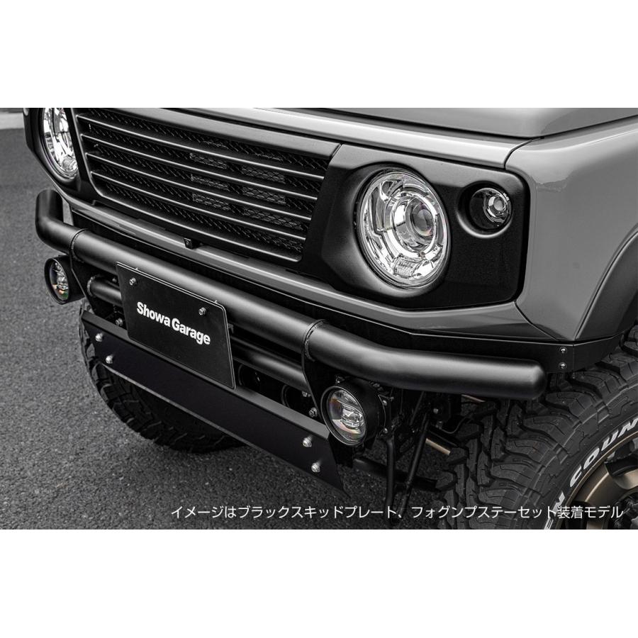 JB64Wジムニー アイアンバンパーフロントブラック［スキッドプレート