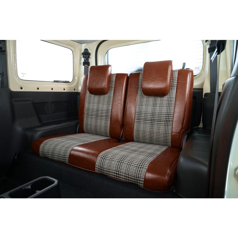 ジムニーJB64W・ジムニーシエラJB74W用 オールド×チェックシートカバー