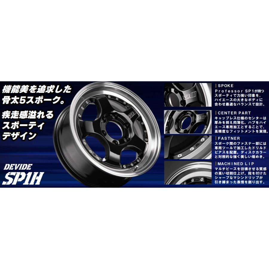 SSR DEVIDE ディバイドSP1H グロスブラックポリッシュ 17インチ【厳選