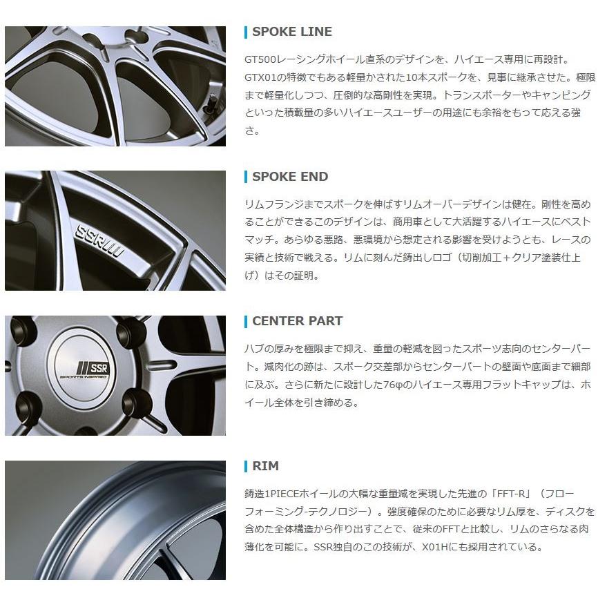SSR ディバイドX01H ダークシルバー 16インチ 【厳選輸入215/65R16