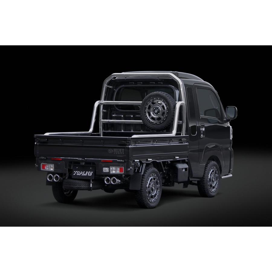 S500系ハイゼットトラック後期専用 左右4本出しマフラー【ステンレス