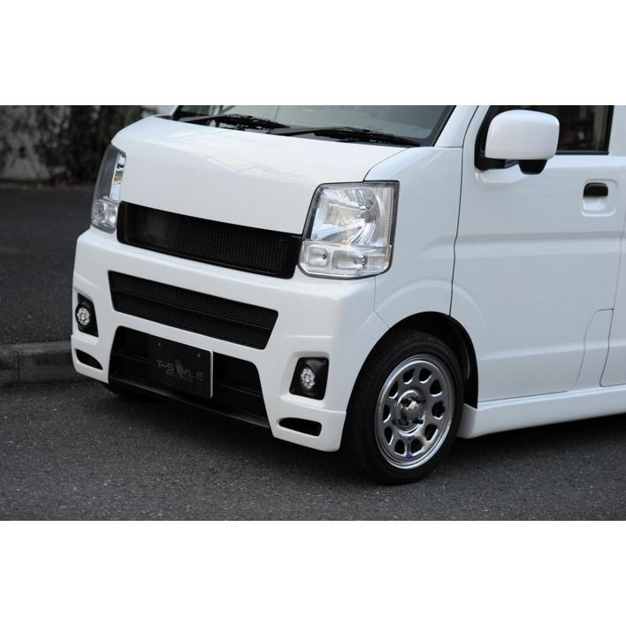 エブリィ ホワイト フロントバンパー TSDスタイル(T-STYLE) BUBRYタイプ1 フロントバンパー未塗装