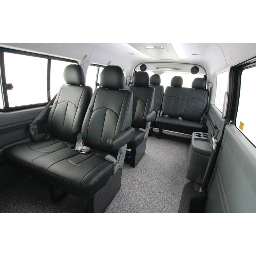 200系ハイエース4型グランドキャビン用　UIビークル　シェード ユーアイビークル(UI-Vehicle) アウリコレザーシートカバー 200