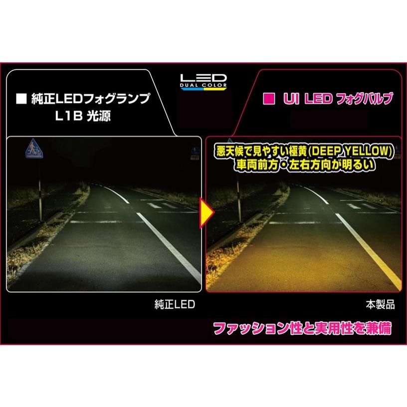 200系ハイエース専用切替式LEDフォグランプバルブ(7型〜現行) ユーアイ