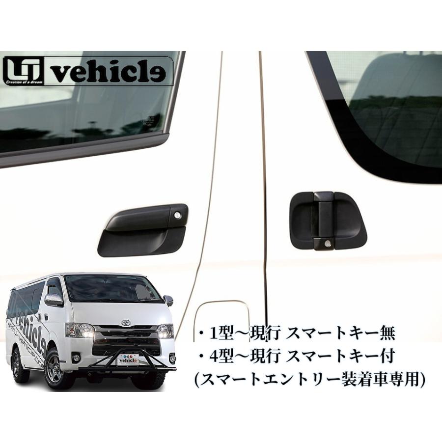 200系ハイエース1〜現行ドアノブアンダープロテクター［スマートキー