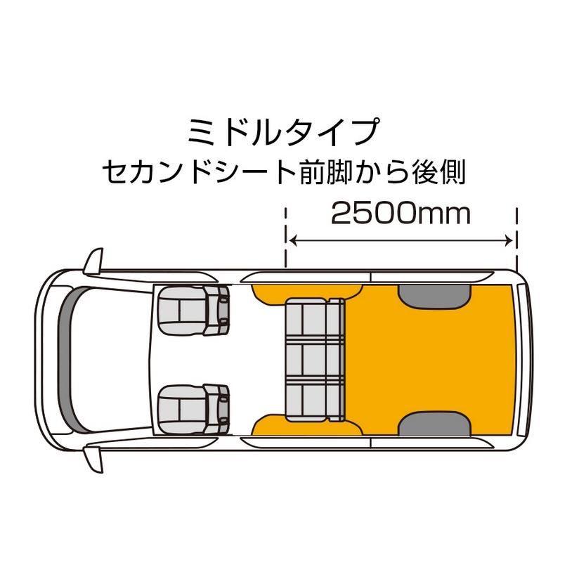 ユーアイビークル(UI-Vehicle) CFカーゴマット グレー木目柄【ロング