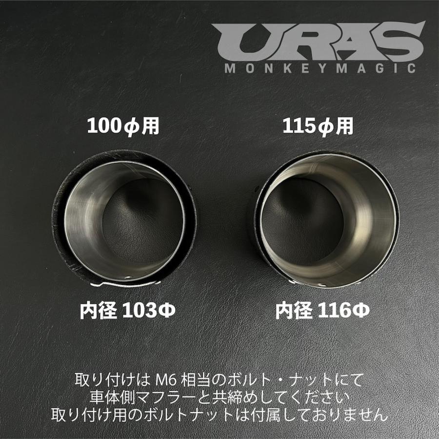 カーボンマフラーエンド(リアルカーボン×ステンレス製マフラーカッター