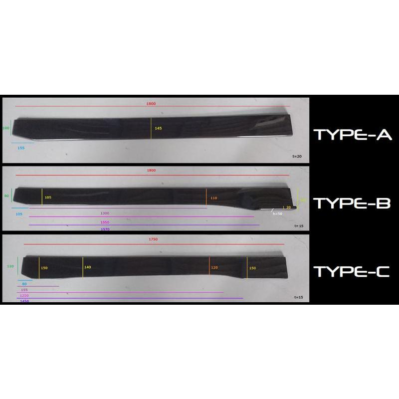 汎用リップスポイラー　ユーラス　URAS タイプB 即購入 汎用サイドアンダーフラップ未塗装(タイプB)【URAS・ユーラス】 : エス