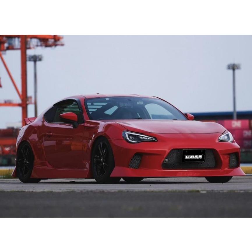 ユーラス フロント、リア、サイド エアロ3点セット zn6 zc6用 86/BRZエアロ3点フルキット(張出・HARIDASHI)未塗装【URAS・ユーラス