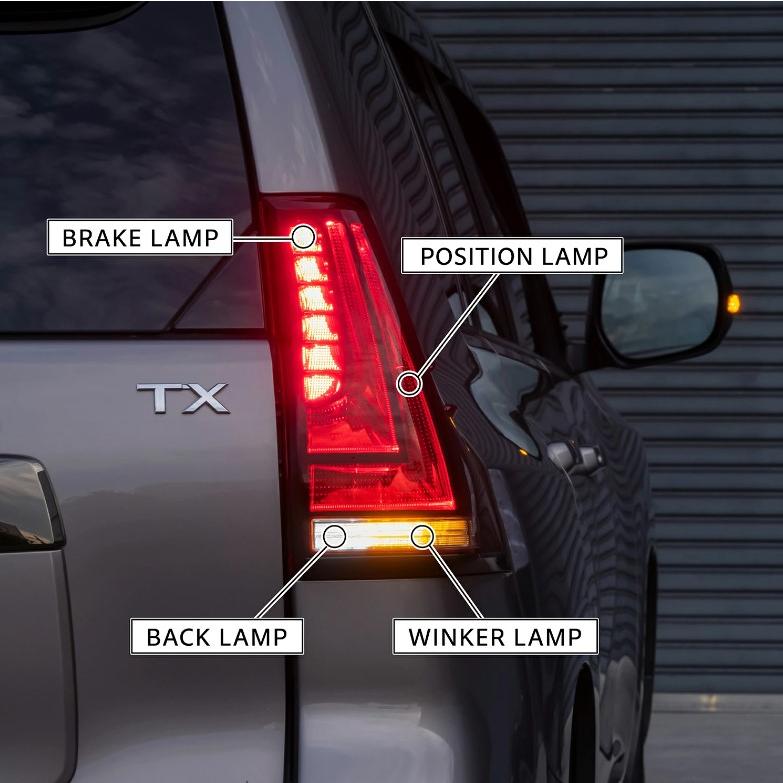 ヴァレンティ ランクルプラド 150系 ジュエルLEDテールレンズREVO