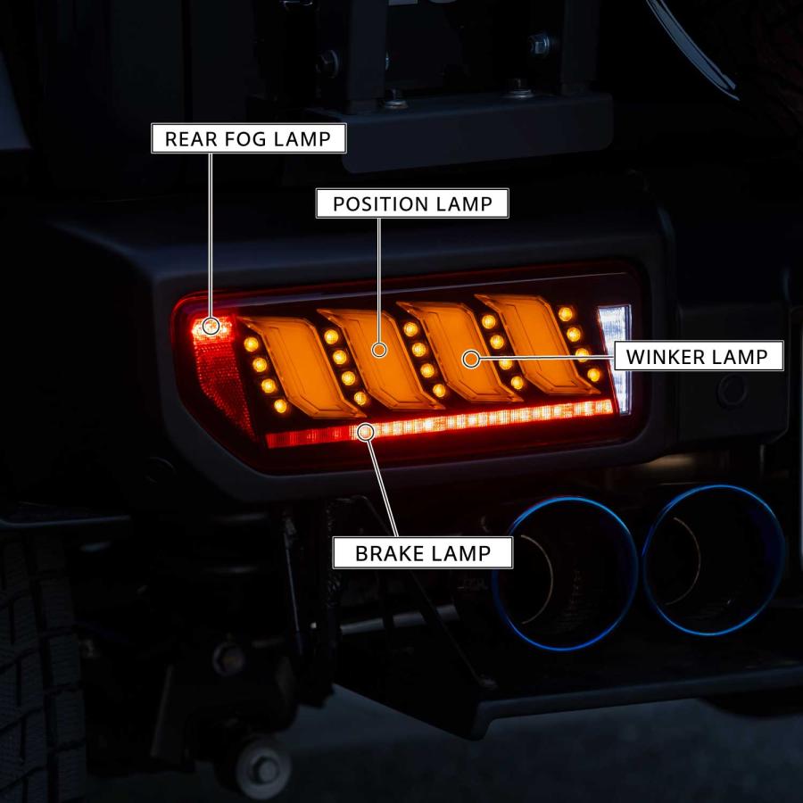 JB64ジムニー・JC74ノマド・JB74シエラ用 ジュエルLEDテールランプ