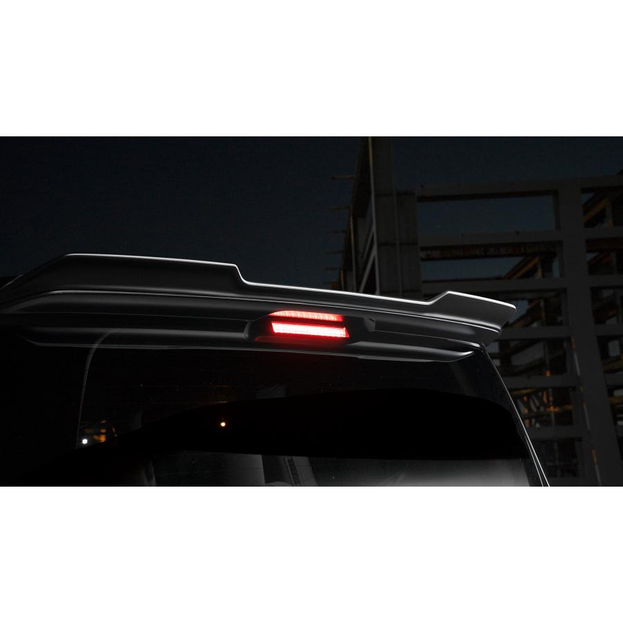 ヴァルド/WALD】リアルーフスポイラー未塗装 スポーツラインブラック