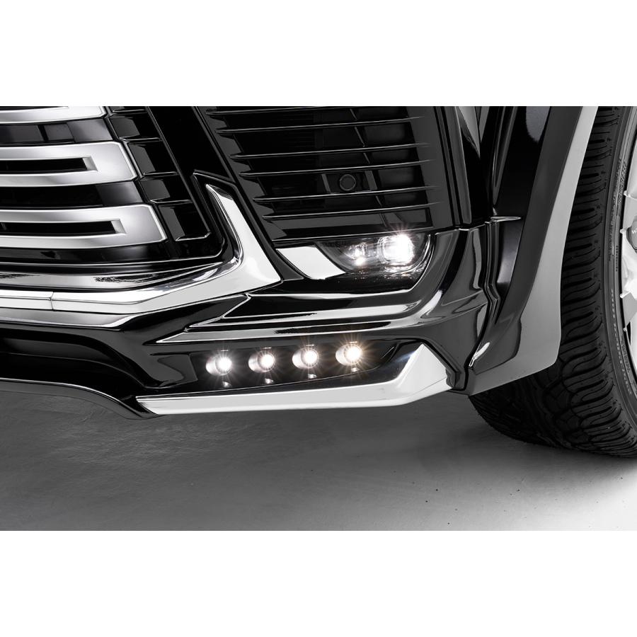【WALD/ヴァルド】LX600後期エアロ5Pセット(F.R.O/F.RG/S.R/RSP)スポーツラインブラックバイソンエディション+LED ...