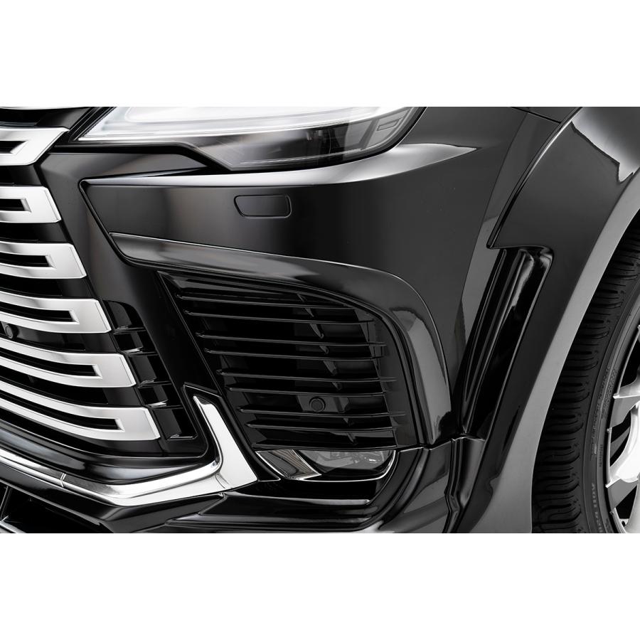 【WALD/ヴァルド】LX600後期エアロ5Pセット(F.R.O/F.RG/S.R/RSP)スポーツラインブラックバイソンエディション+LED ...