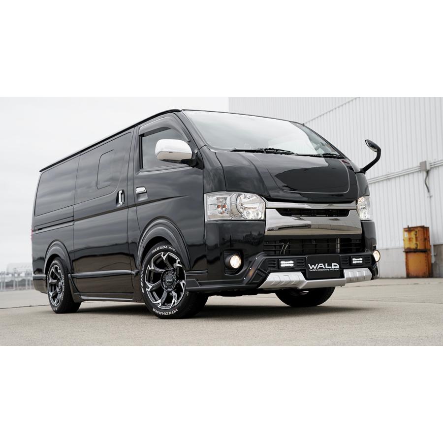 2Pキット(F.R)エアロ2点セット未塗装 200系ハイエース標準ナローボディ
