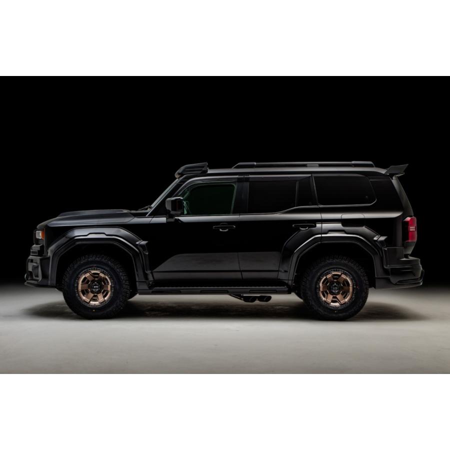 250系ランドクルーザー サイドマフラーOVAL117W×2左右4本出し［ハーフ