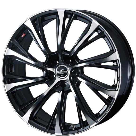 スタッドレス付きアルミホイール8本セットになります。 限定スタッドレス ウェッズ LEONIS レオニス JG PBMC 19インチ 40系