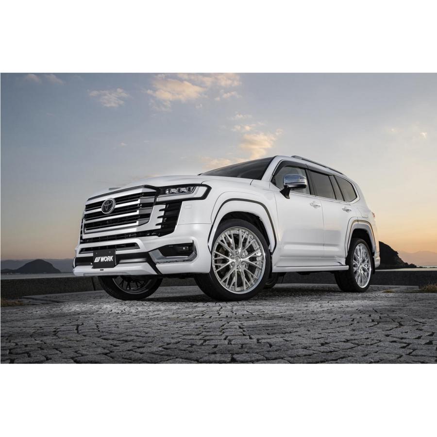 250系ランドクルーザー/GX550 ワーク(WORK) LSバサラSUV 22インチ 【厳選輸入305/40R22ホイールタイヤセット】 〈タイヤ銘柄選べます！〉の画像