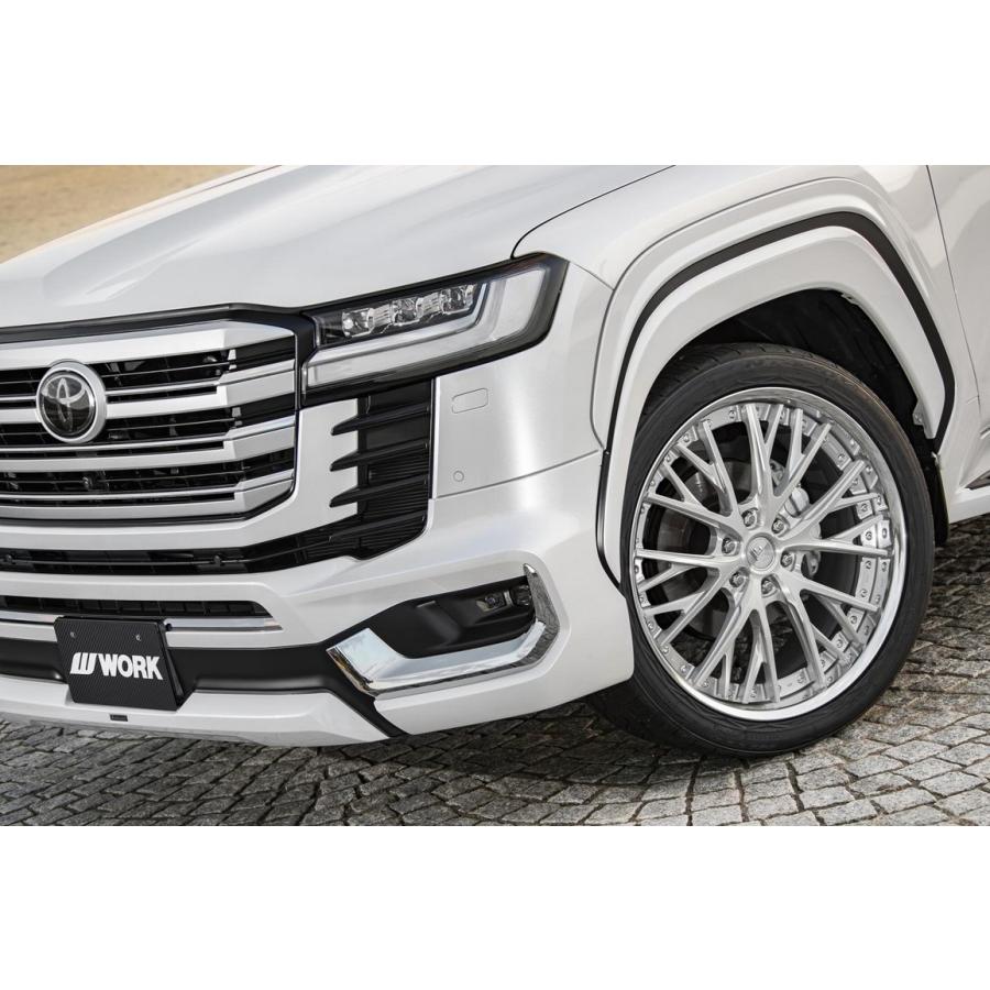 250系ランドクルーザー/GX550 ワーク(WORK) LSバサラSUV 22インチ 【厳選輸入305/40R22ホイールタイヤセット】 〈タイヤ銘柄選べます！〉の画像