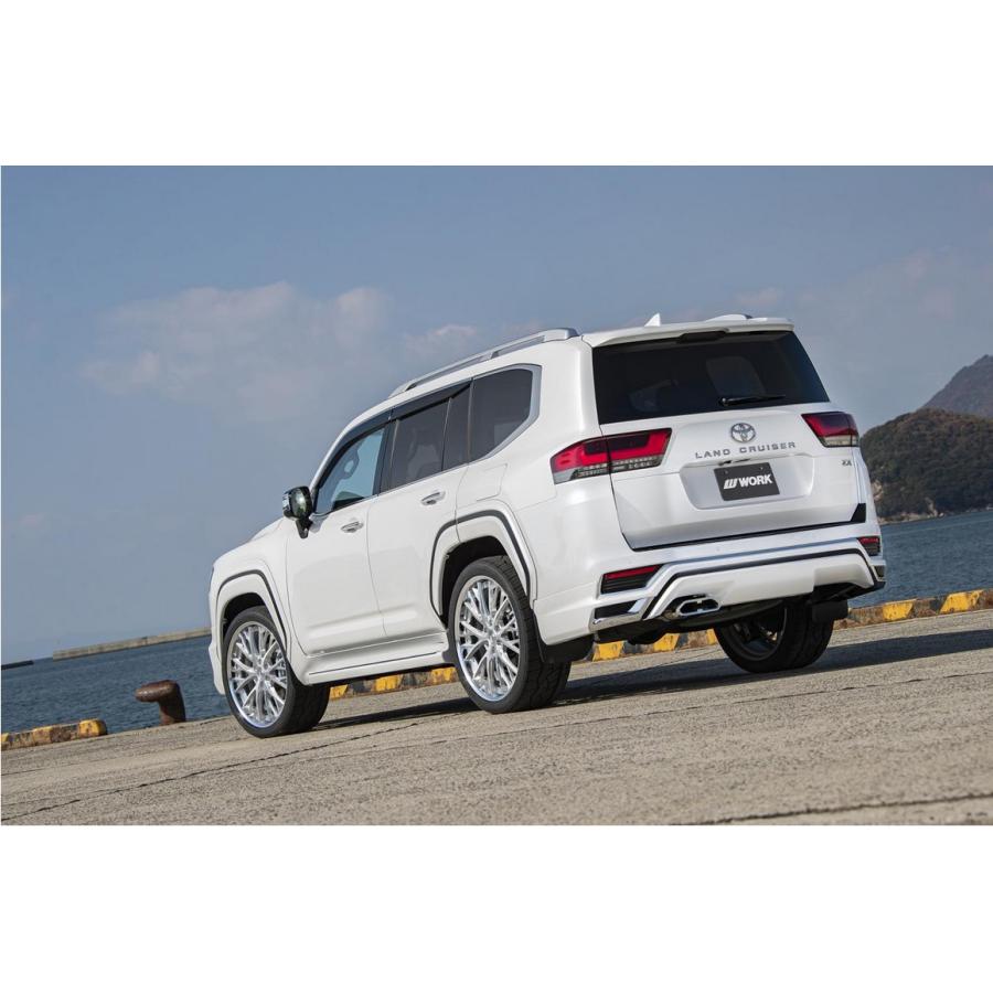 250系ランドクルーザー/GX550 ワーク(WORK) LSバサラSUV 22インチ 【厳選輸入305/40R22ホイールタイヤセット】 〈タイヤ銘柄選べます！〉の画像